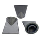 Dyson hair dryer anti-flying nozzle attachment trio, gray diffuser shapes and base