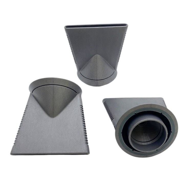 Dyson hair dryer anti-flying nozzle attachment trio, gray diffuser shapes and base