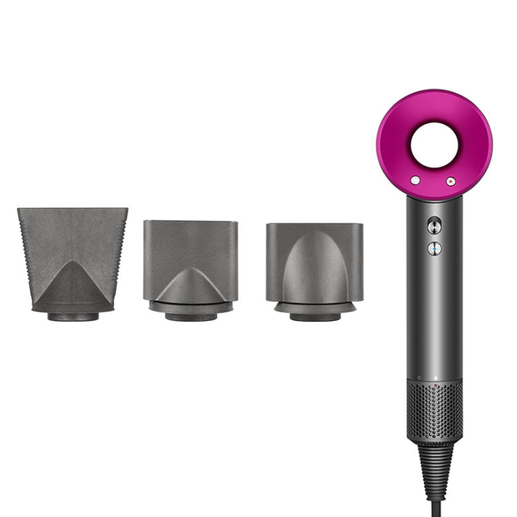 Dyson hair dryer nozzle attachment kit, gray diffuser styles shown with hair dryer