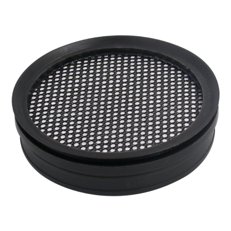 Philips vacuum cleaner filter with round metal mesh center and black rim