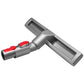Soft velvet vacuum brush attachment, gray body with red control tabs