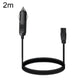 Car refrigerator power cable with cigarette lighter plug, 2m length, no switch