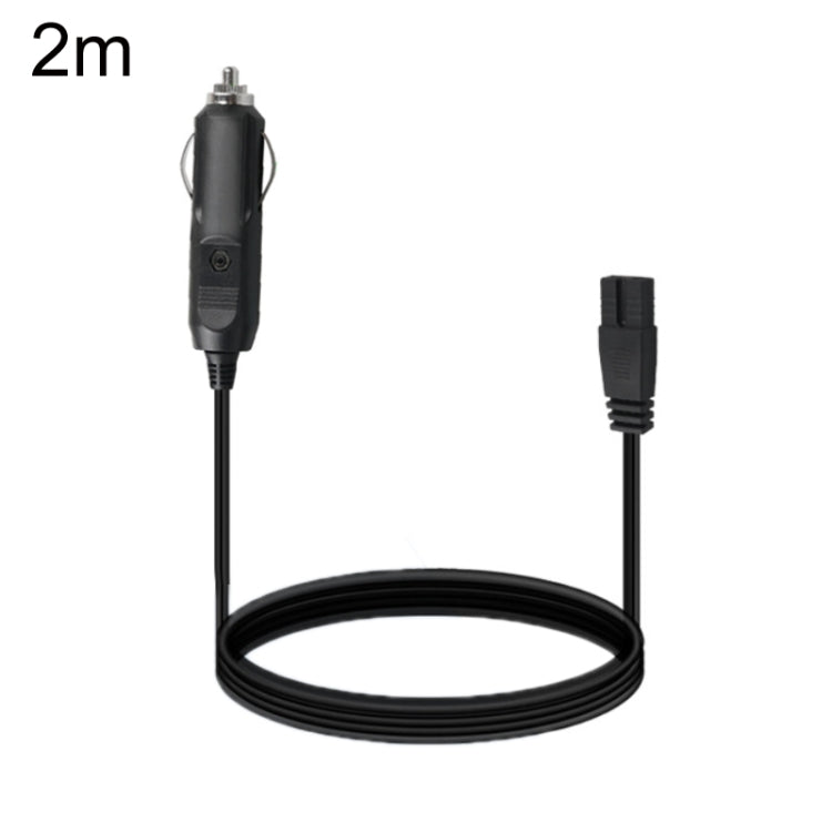 Car refrigerator power cable with cigarette lighter plug, 2m length, no switch