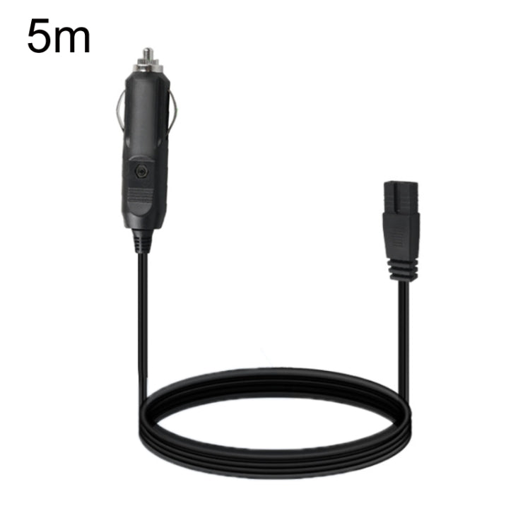 Car refrigerator power cable with cigarette lighter plug, 5m length, no switch