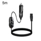 Car refrigerator power cable with cigarette lighter plug, 5m length, built-in switch