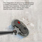 Gray vacuum mopping head attachment cleaning a tiled floor with microfiber pad