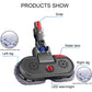 Electric mop head with built-in water tank and two side microfiber rags, labeled layout