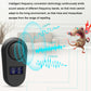 Black ultrasonic pest repellent plug-in device with front display and power button