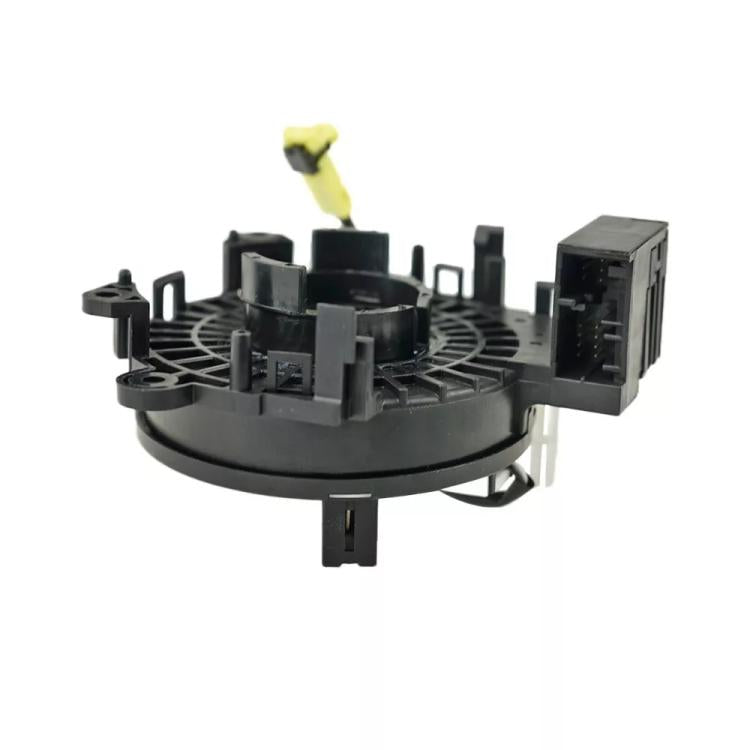 Black clock spring coil with yellow wire connector, mounting tabs, 25554-3DN0A