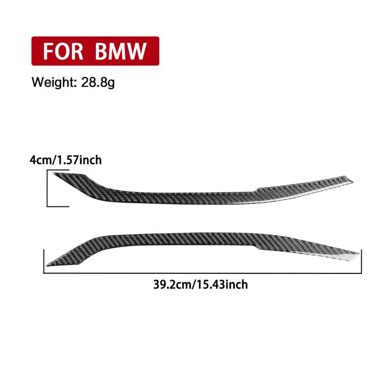 Rear handrail sticker template with carbon-fiber pattern, 39.2 cm strip length