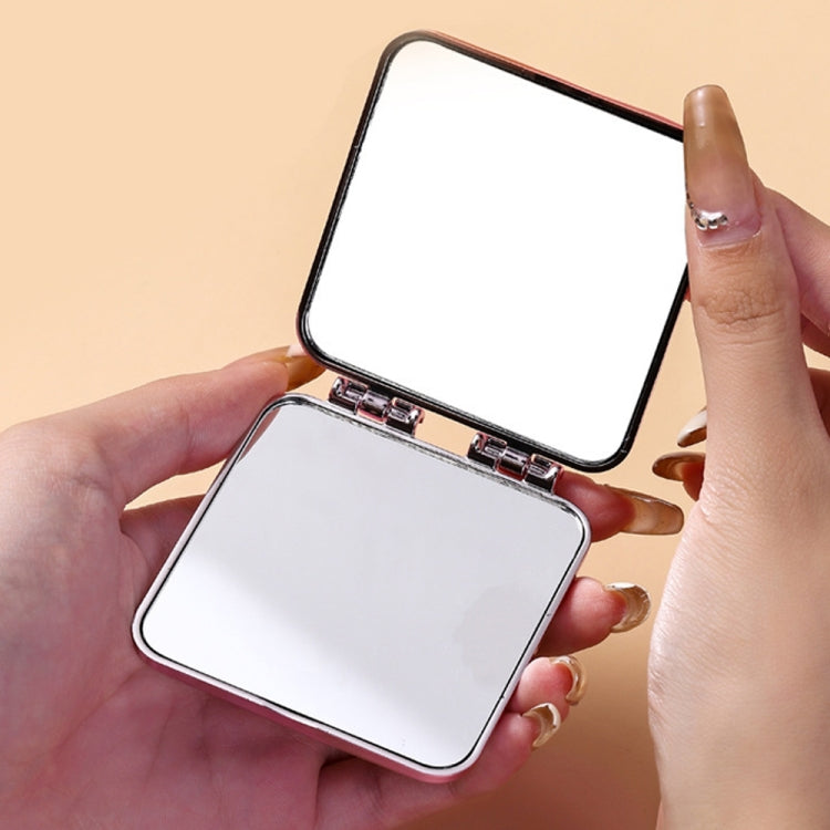 Desktop Mini Electroplating Makeup Double-sided Mirror For Ladies, Mirror (Beige), Mirror (Purple), Mirror (Silver)