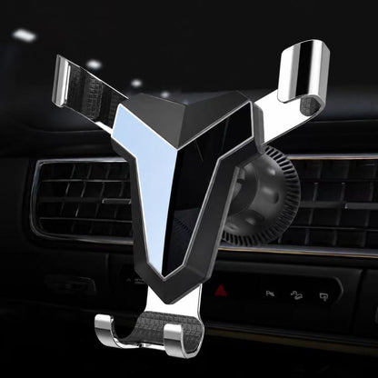 Gravity Navigation Car Air Outlet Triangular Mobile Phone Holder