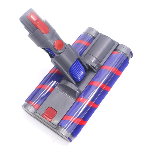 For Dyson V7 V8 V10 V11 Double Roller Soft Velvet Floor Brush Head with LED Lighting, For Dyson V7 / V8 / V10 / V11 26cm