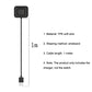 1m black charging cable with USB plug and watch dock base