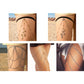 Layered thigh body chain set with black band and multiple long beaded chain strands