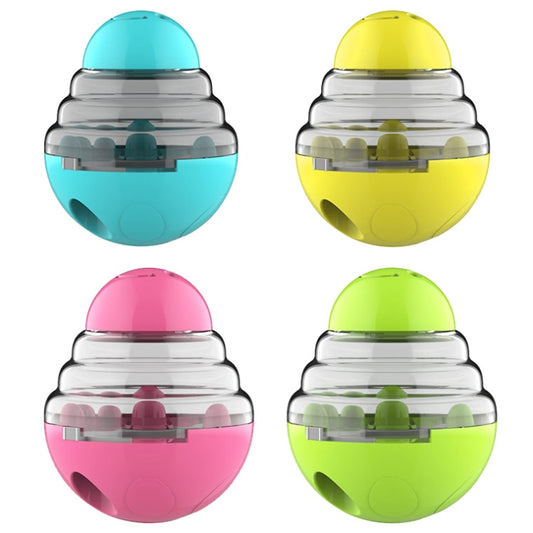 056DT Puzzle Training Pet Food Leakage Toy Tumbler Ball Dog Toy, Tumbler Ball(Green), Tumbler Ball(Red), Tumbler Ball(Lake Blue), Tumbler Ball(Yellow)