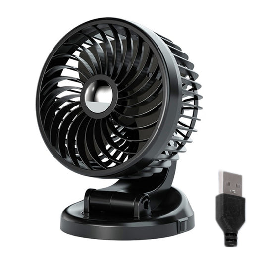 F612 5W Car Rotatable Turntable Silent Fan