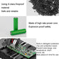 Vacuum battery pack base with visible circuit board and safety components, dark gray shell