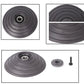 Gray V-ball wheel with center bearing, plus screw and washer components