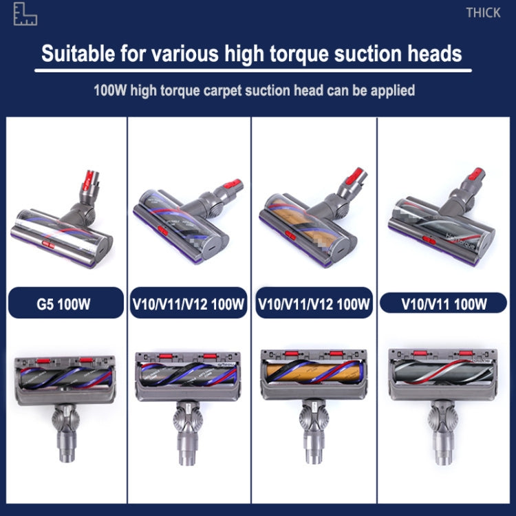 V-ball wheel compatibility layout for high-torque carpet suction heads