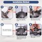V-ball wheel installation method diagram showing screw and wheel placement