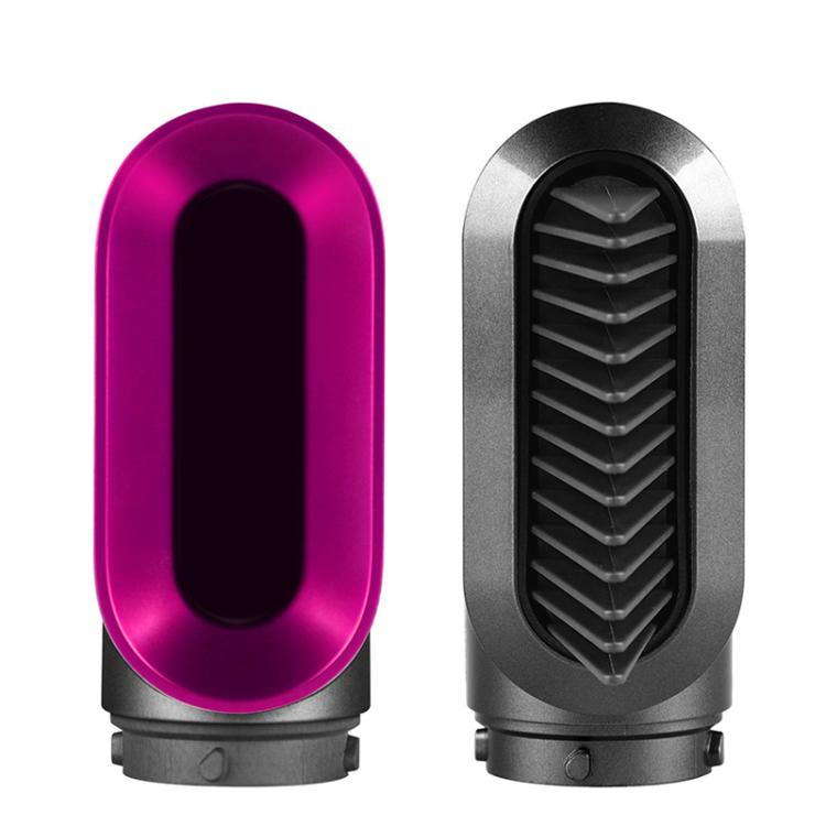 Pre-styling air nozzle and comb nozzle pair with magenta and dark gray housings