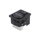 Electric rearview mirror adjustment control switch with MIRROR arrows and L/R