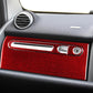 Right-hand drive glove box trim sticker set, red carbon fiber pattern with handle cutout