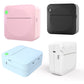 C17 Bluetooth Pocket Mini Label Printer Inkless Thermal Printer Wireless Photo Printer, White, Pink, Blue