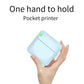 C17 Bluetooth Pocket Mini Label Printer Inkless Thermal Printer Wireless Photo Printer, White, Pink, Blue