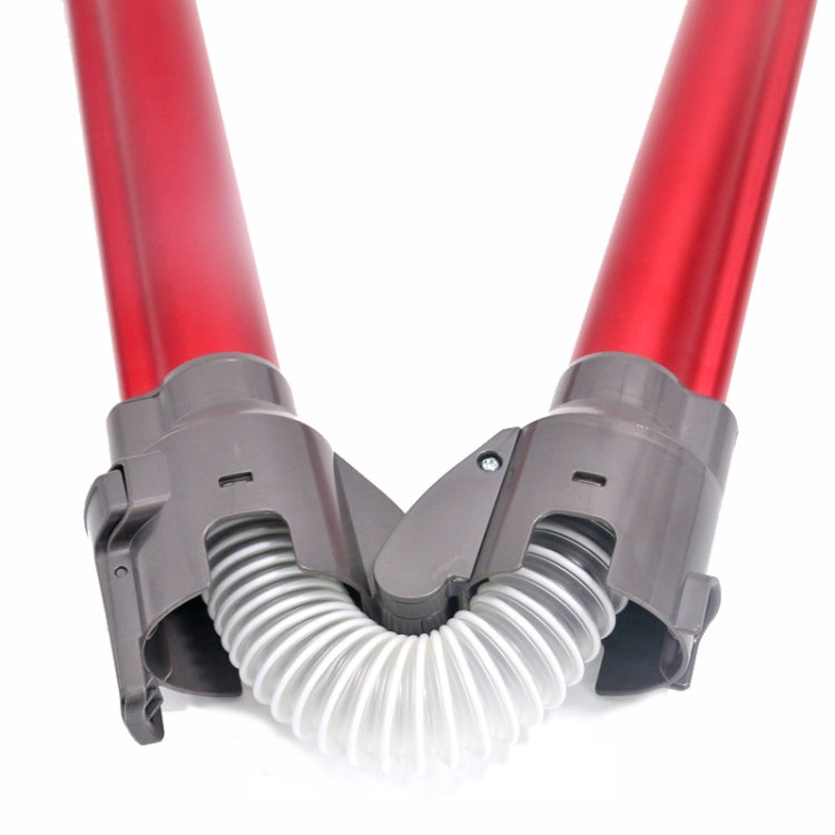 For Dyson V7 V8 V10 V11 Vacuum Cleaner Foldable Extension Rod Accessories, Foldable Pipe (Red)