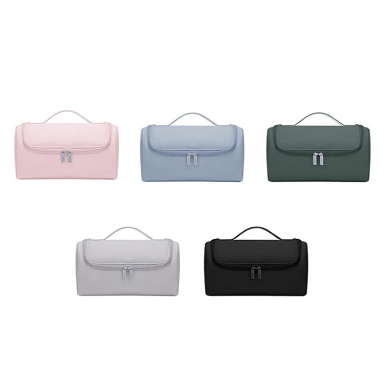 Hair tool accessory storage bags shown in multiple colors: pink, blue, green, gray, black