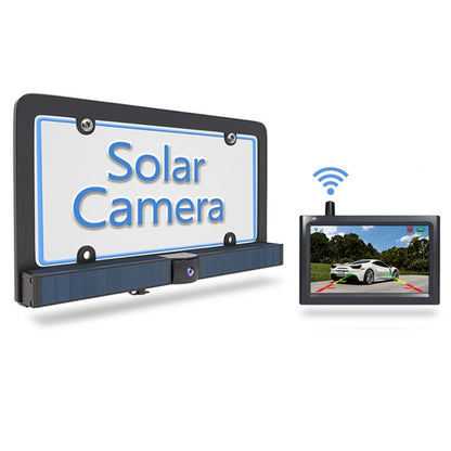 Solar HD Wireless Integrated License Plate Frame Display Camera, BC01
