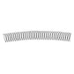 Hair pin comb set with dark metal U-shaped teeth, wide strip