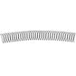 Hair pin comb set with silver U-shaped teeth, wide strip