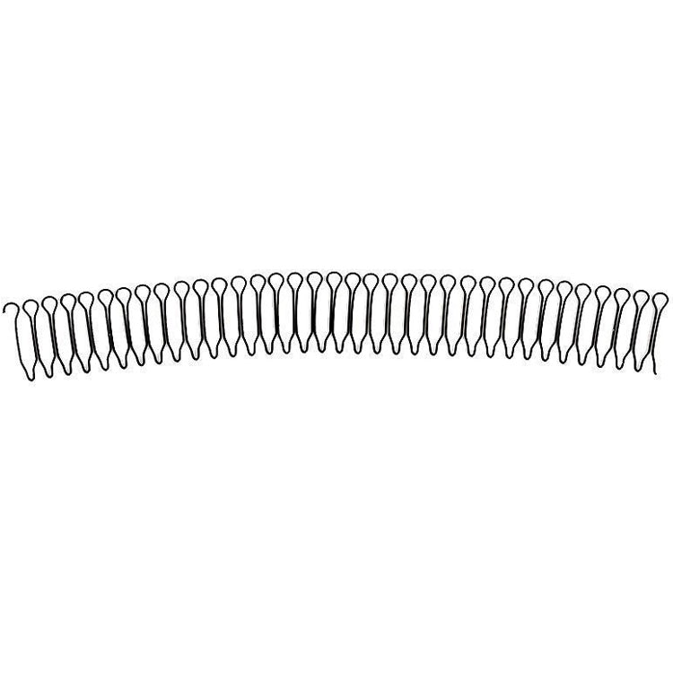 Hair pin comb set with silver U-shaped teeth, wide strip