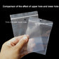 Perforated ziplock bag comparison: upper vs lower hole placement