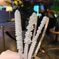 Pearl beaded headband set of tall curved bands with round faux pearls