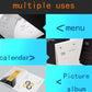 A4 matte photo paper sheets for laser printers, multi-use stack in white