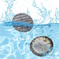 Dyson Slim mop pads in water splash, gray microfiber discs for wet cleaning