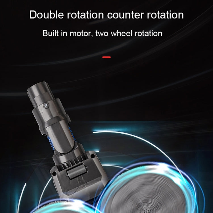 Dyson Slim mop motor and roller area with blue-lit airflow channel