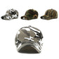 Set of camouflage duck tongue caps: white, green, and brown patterns, curved brims