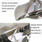 Camouflage duck tongue cap with curved peaking brim and adjustable inner fit strap