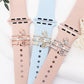 3pcs/Set Smart Watch Silicone Watch Band Decoration Ring