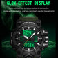 SANDA Green Light Alarm Clock Multifunctional Waterproof Shockproof Transparent Watch