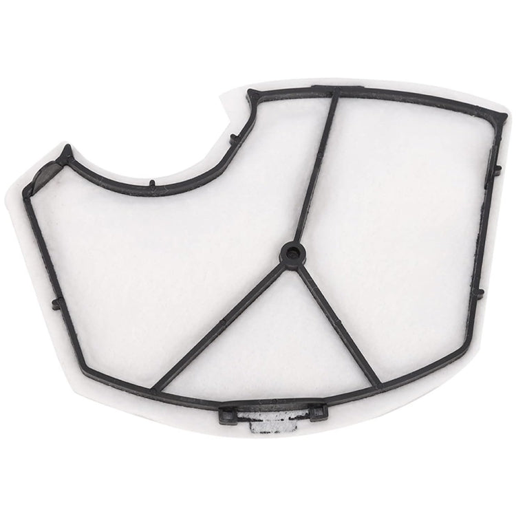 Vacuum filter insert with white media and black plastic frame