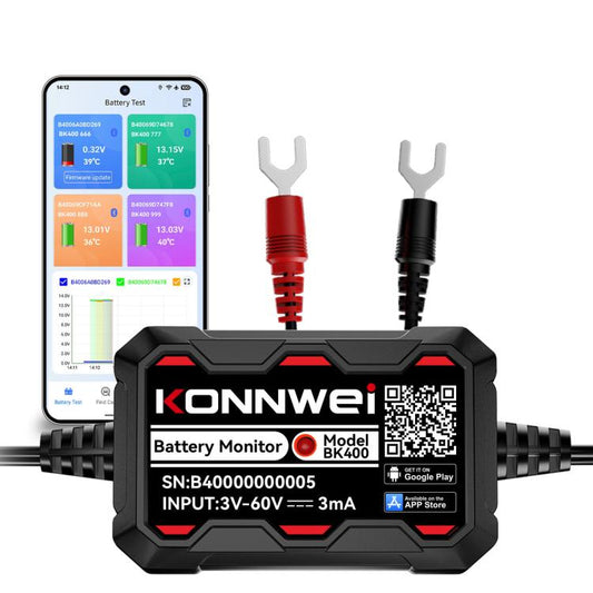 KONNWEI 360V Car Battery Monitor Diagnostic Tool, BK400