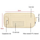 Beige sun visor license storage bag with card slot, ID slot, and eyeglasses clip