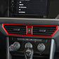 For Volkswagen Sagitar 2019-2023 2pcs /Set A Model Left-hand Drive Central Control Air Outlet Sticker