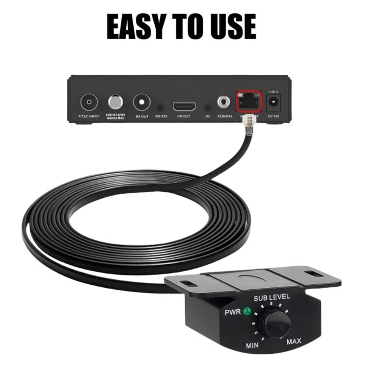 Car Amplifier Volume Remote Controller Subwoofer Volume Adjuster, 02